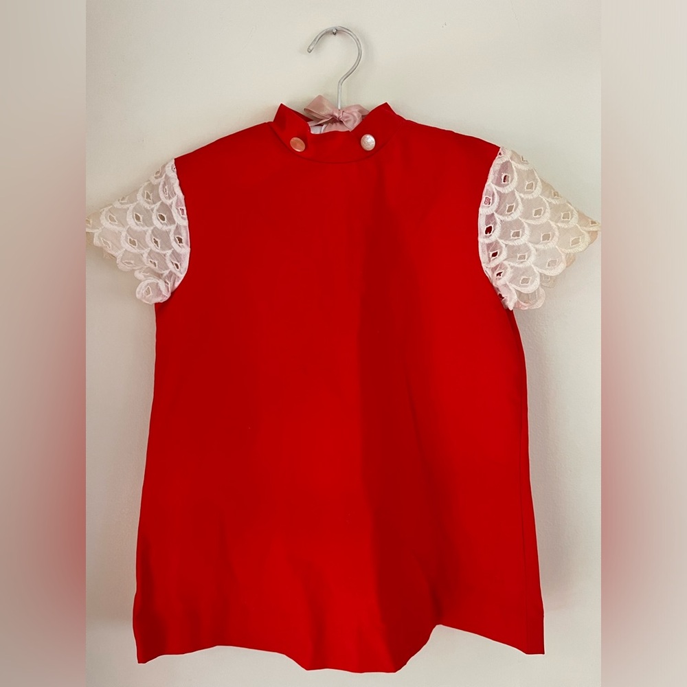 Vintage 1970s 6T holiday dress